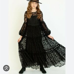 Joyfolie Cybele black lace dress ( Girls size 10)
